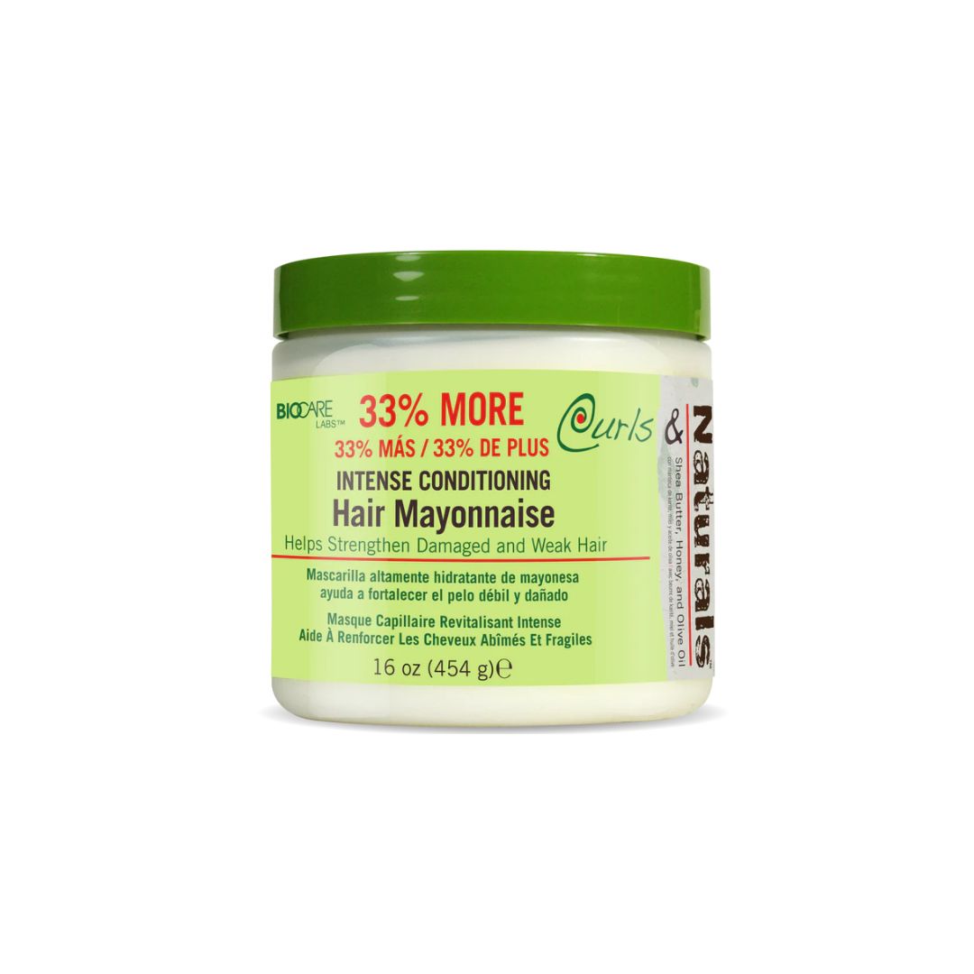 Curls & Naturals 16 oz Intense Conditioning Hair Mayonnaise with Shea Butter, Honey and Olive Oil